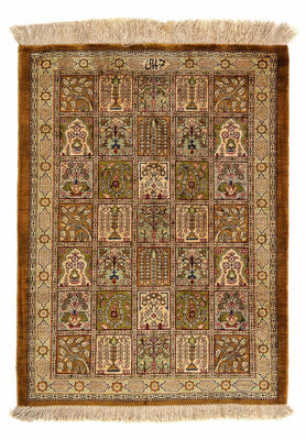 Tapis persan - Ghom - 75 x 58 cm - multicolore