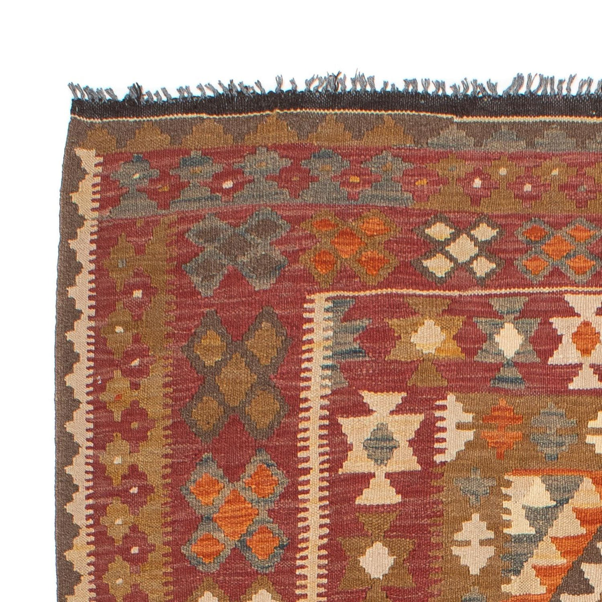 Tapis Kelim - Splash - 201 x 153 cm - multicolore