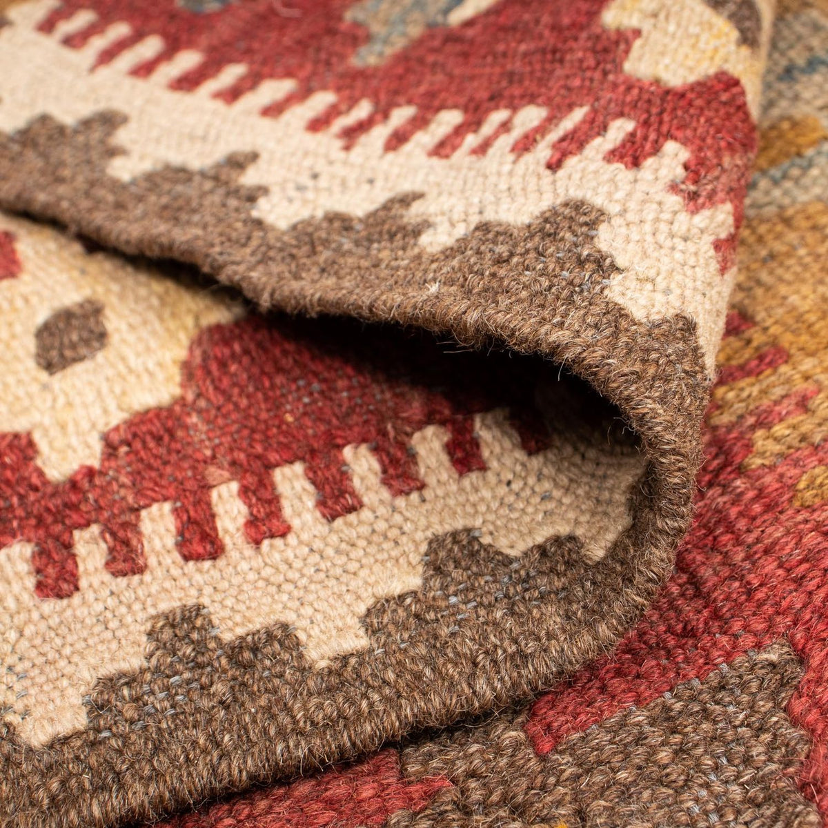 Tapis Kelim - Splash - 201 x 153 cm - multicolore