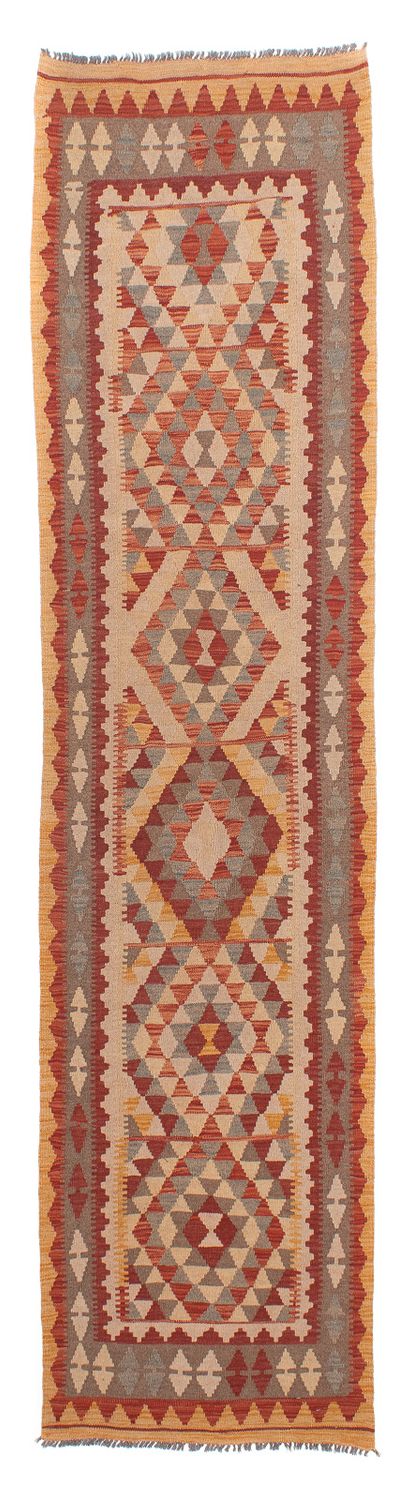 Tapis de couloir Tapis Kelim - Splash - 312 x 80 cm - multicolore