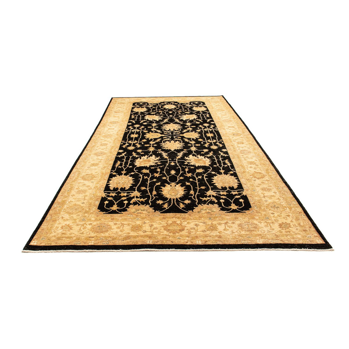 Tapis Ziegler - 408 x 202 cm - bleu foncé