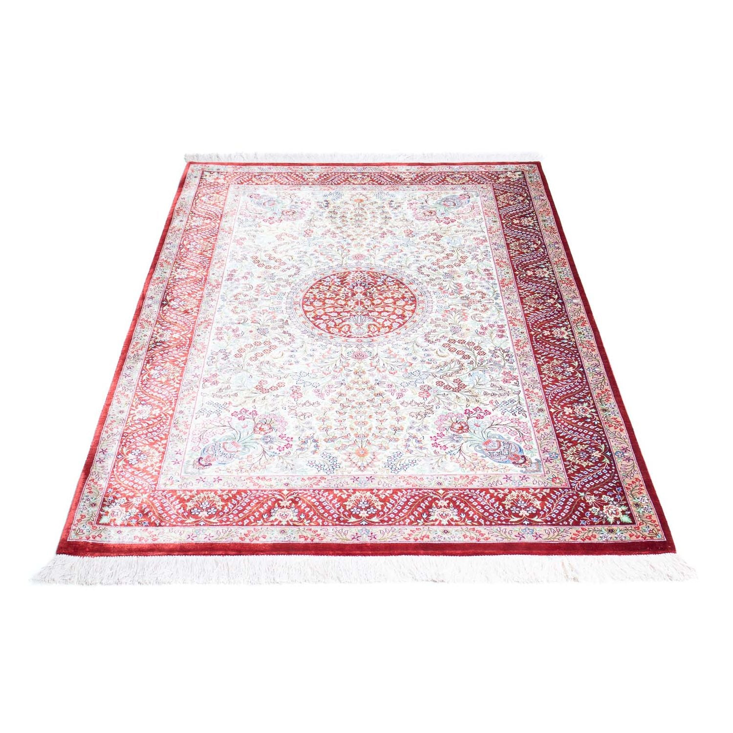 Tapis persan - Ghom - 158 x 103 cm - beige