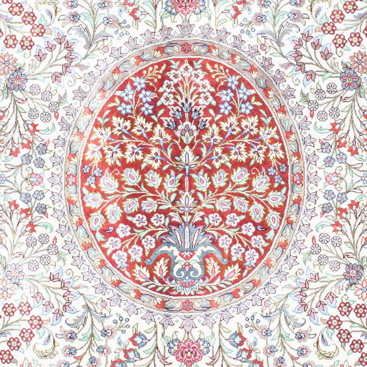 Tapis persan - Ghom - 159 x 102 cm - rouge