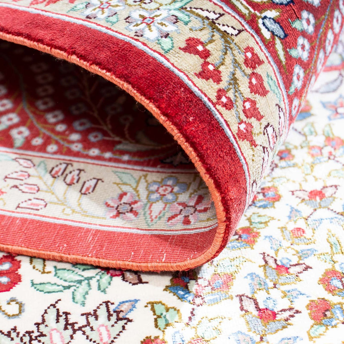 Tapis persan - Ghom - 159 x 102 cm - rouge