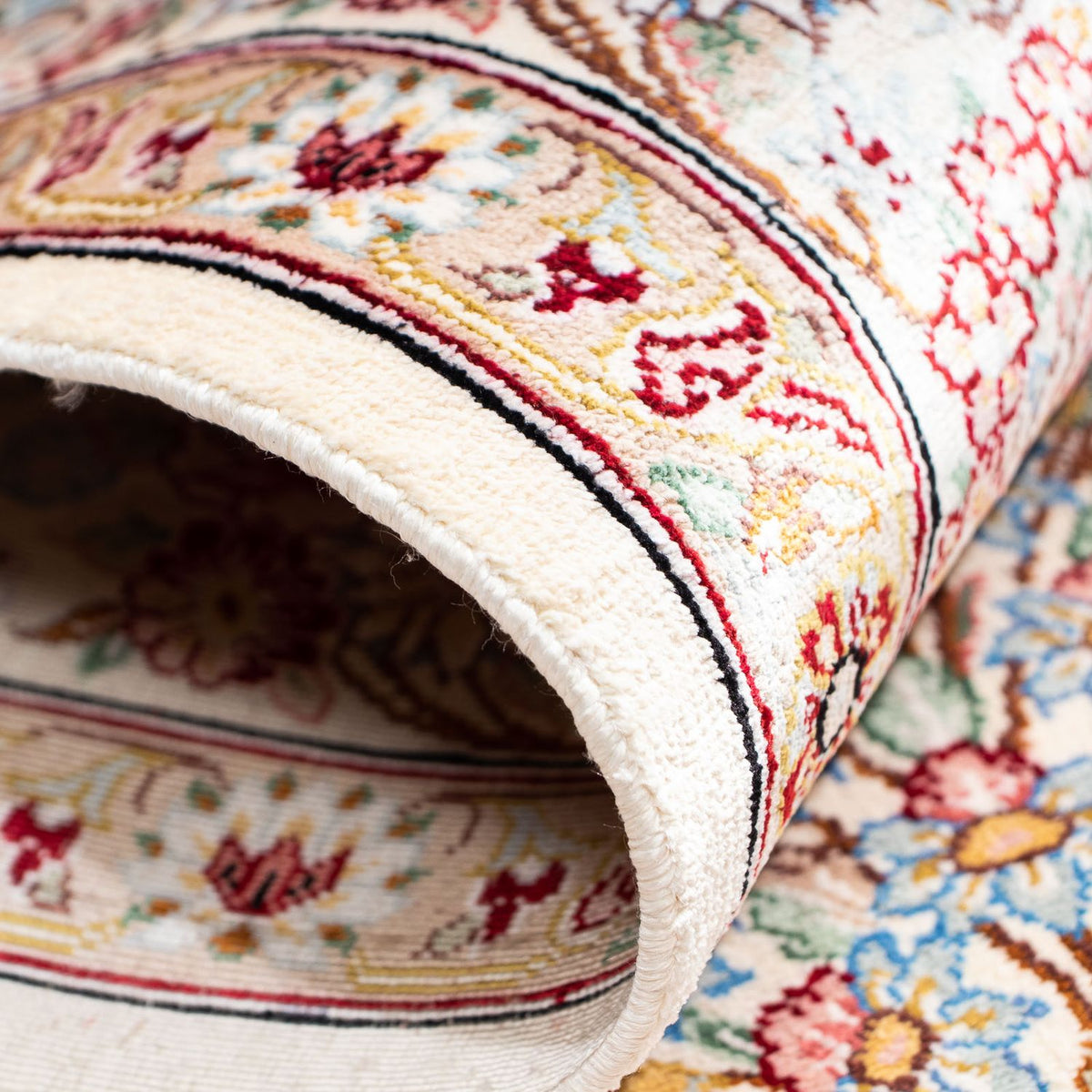 Tapis persan - Ghom - 157 x 100 cm - beige