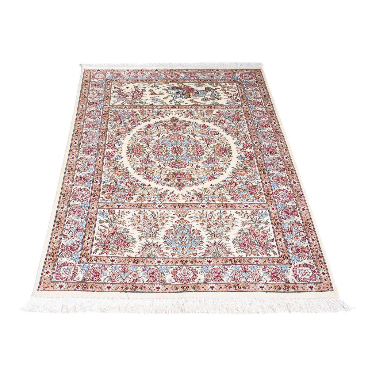 Tapis persan - Ghom - 157 x 100 cm - beige