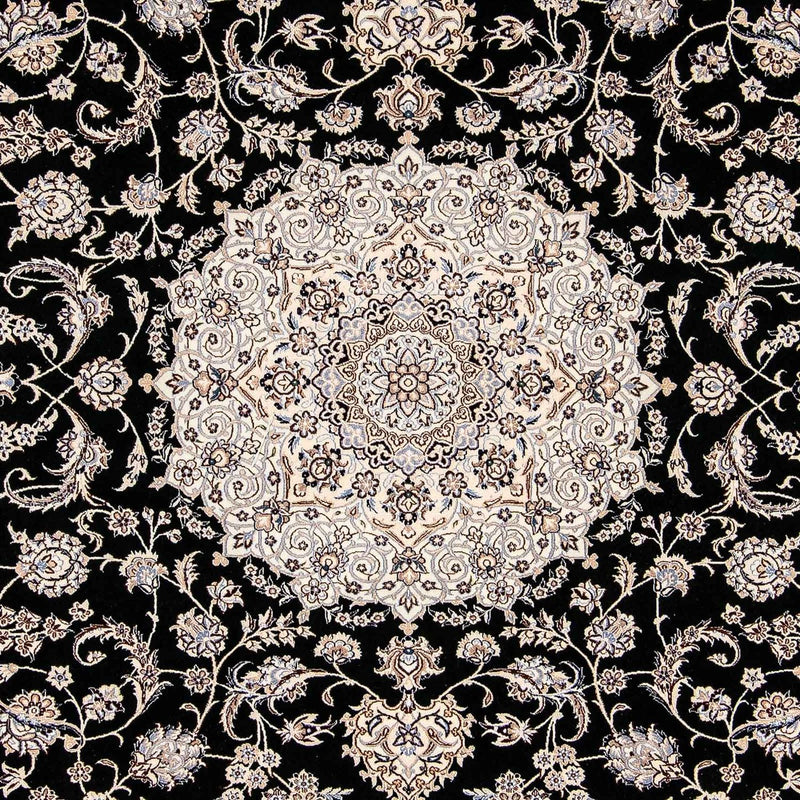 Tapis persan - Nain - Premium - 304 x 215 cm - bleu foncé