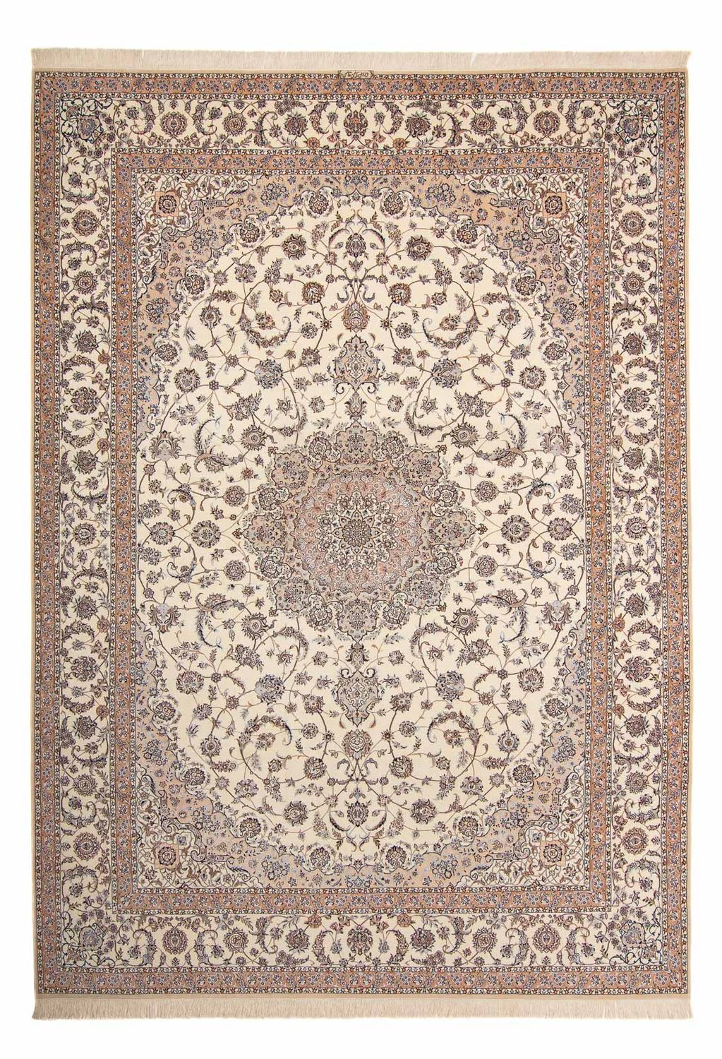 Tapis persan - Nain - Premium - 440 x 304 cm - marron