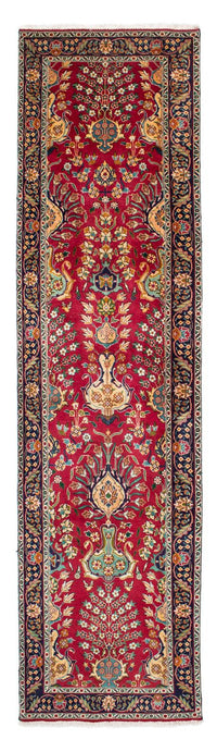 Tapis de couloir Tapis persan - Tabriz - 400 x 105 cm - rouge