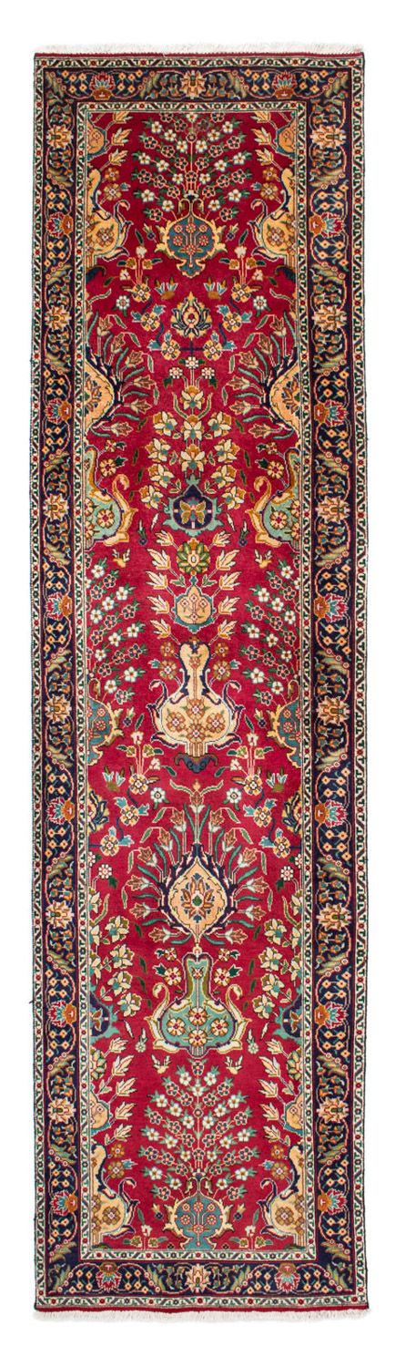 Tapis de couloir Tapis persan - Tabriz - 400 x 105 cm - rouge