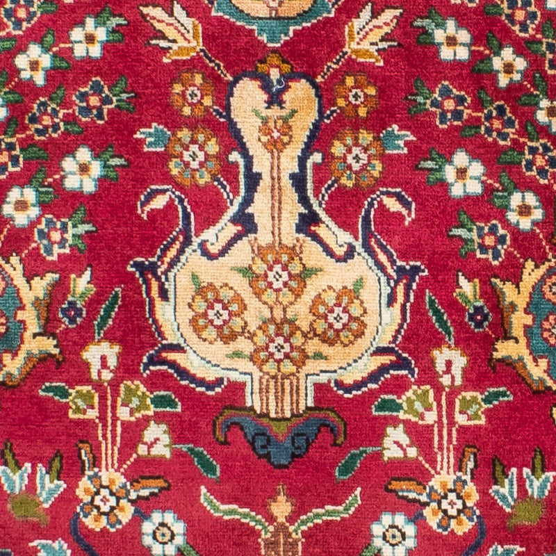 Tapis de couloir Tapis persan - Tabriz - 400 x 105 cm - rouge