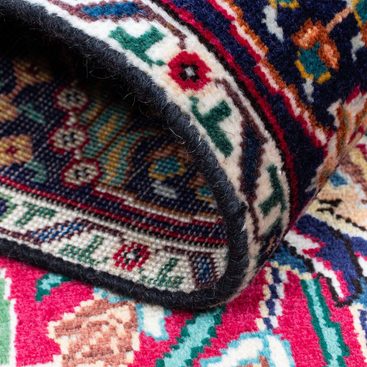 Tapis de couloir Tapis persan - Tabriz - 400 x 105 cm - rouge