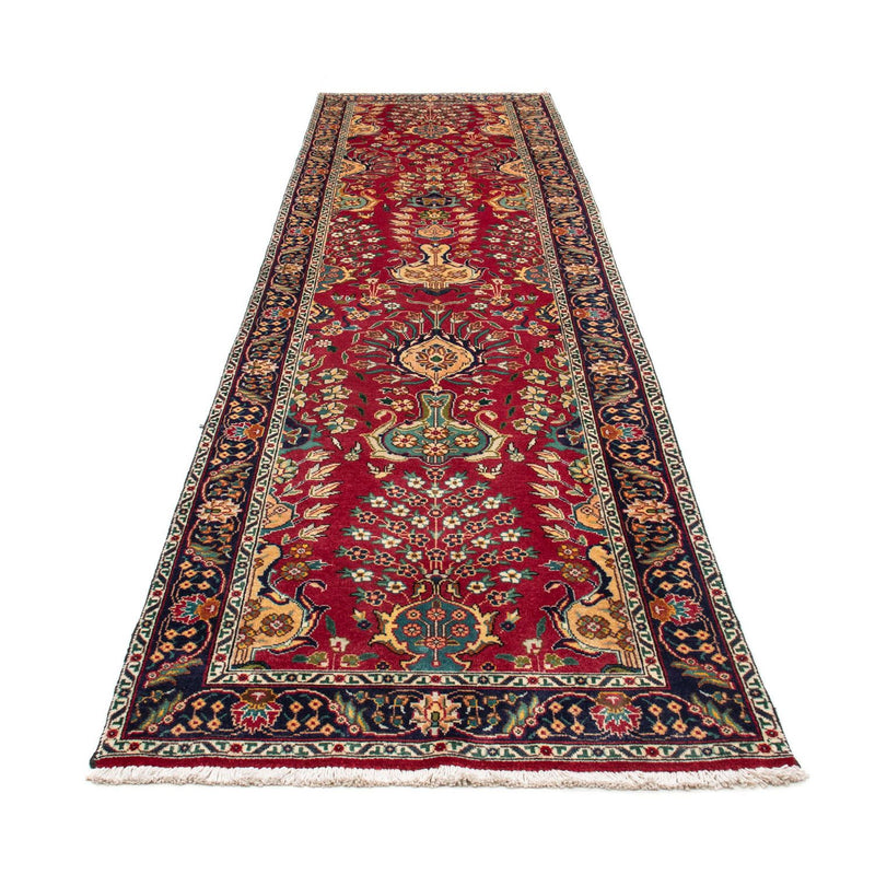Tapis de couloir Tapis persan - Tabriz - 400 x 105 cm - rouge