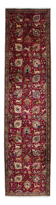Tapis de couloir Tapis persan - Tabriz - 385 x 90 cm - rouge foncé