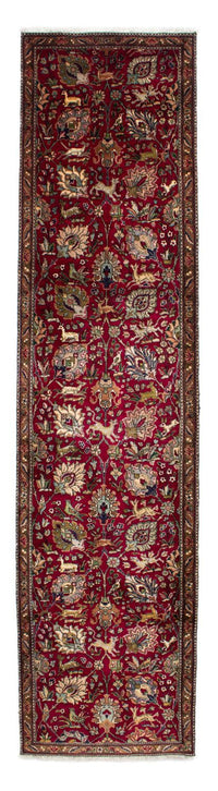 Tapis de couloir Tapis persan - Tabriz - 385 x 90 cm - rouge foncé