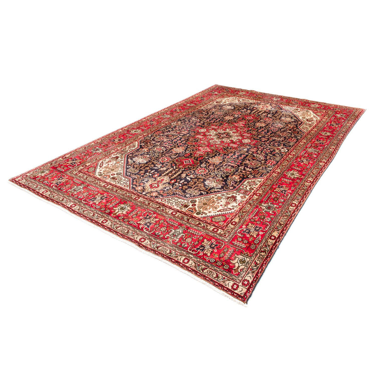 Tapis persan - Tabriz - 300 x 195 cm - rouge
