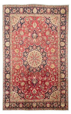 Tapis persan - Tabriz - 310 x 200 cm - rouge clair