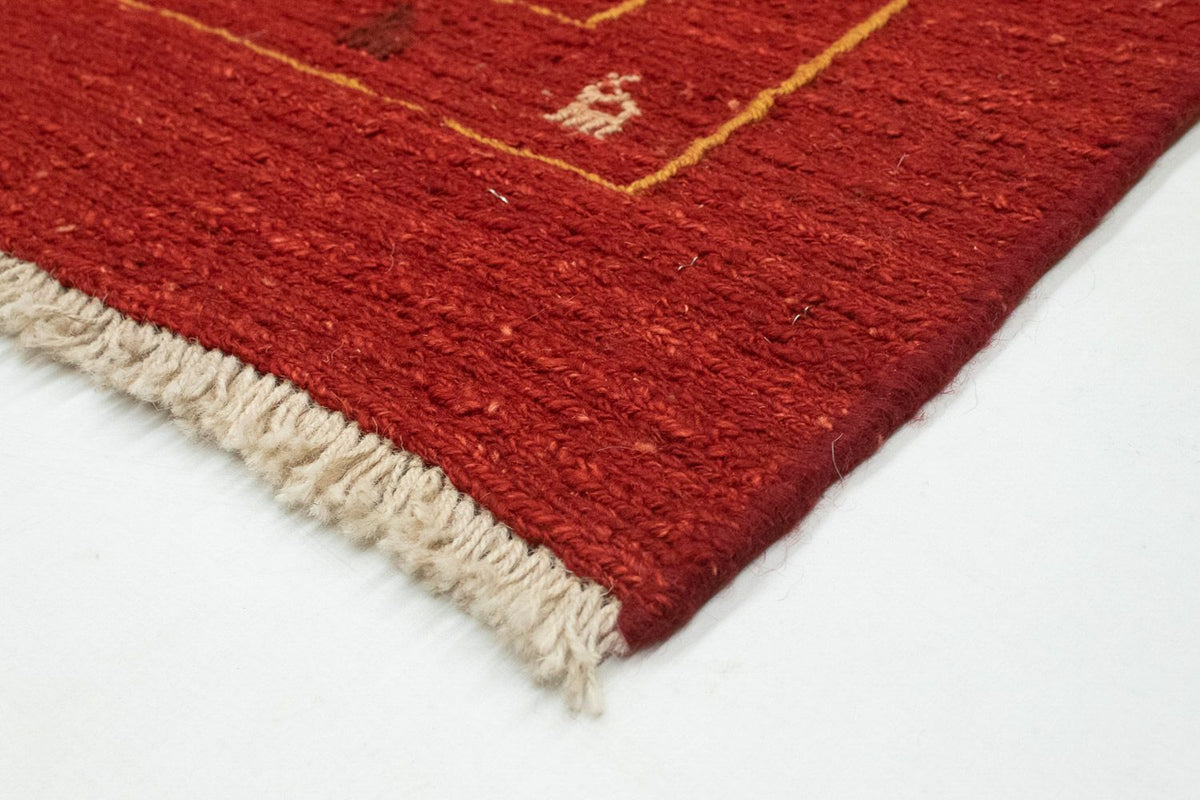 Tapis Gabbeh - Persan - 178 x 120 cm - rouge