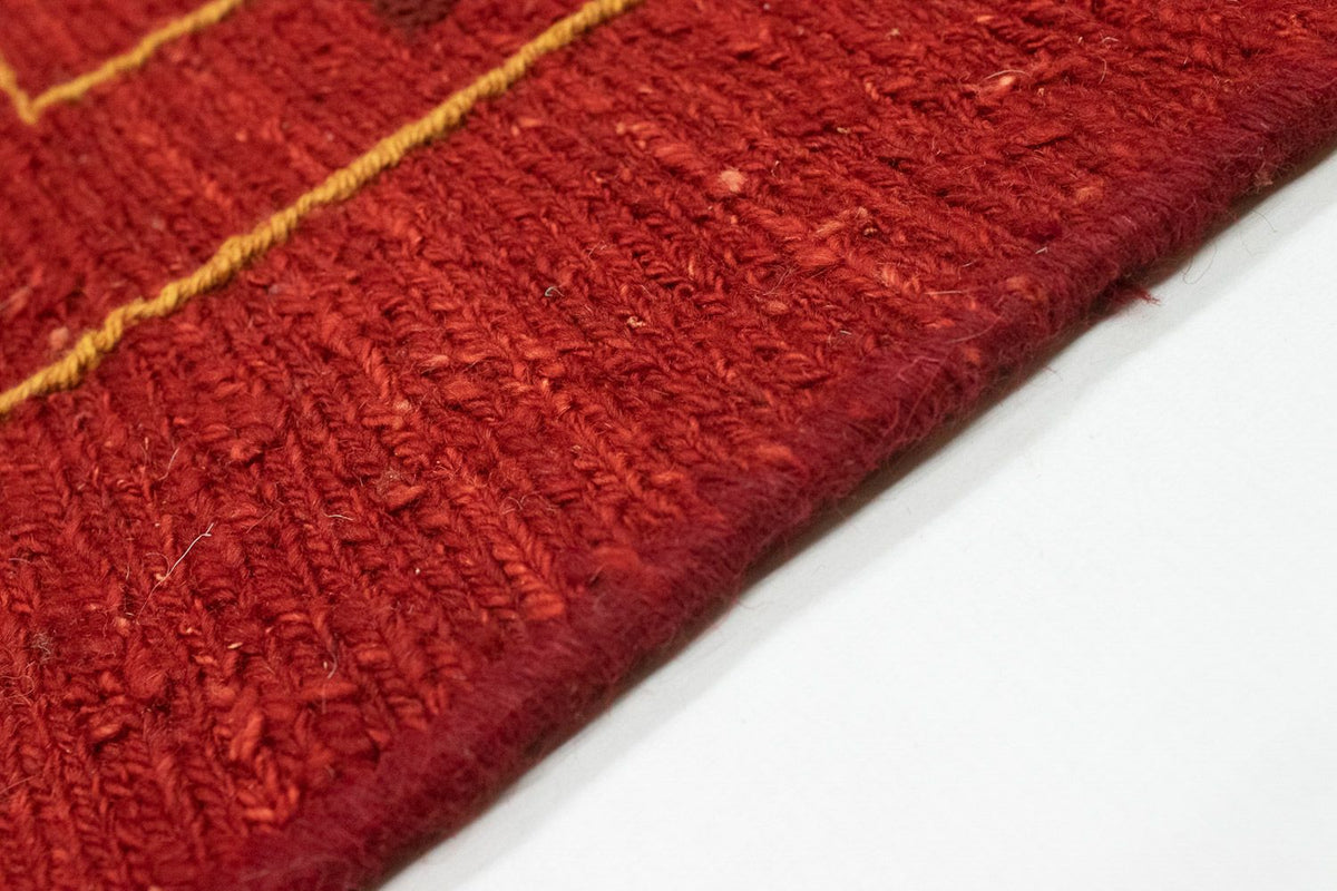 Tapis Gabbeh - Persan - 178 x 120 cm - rouge