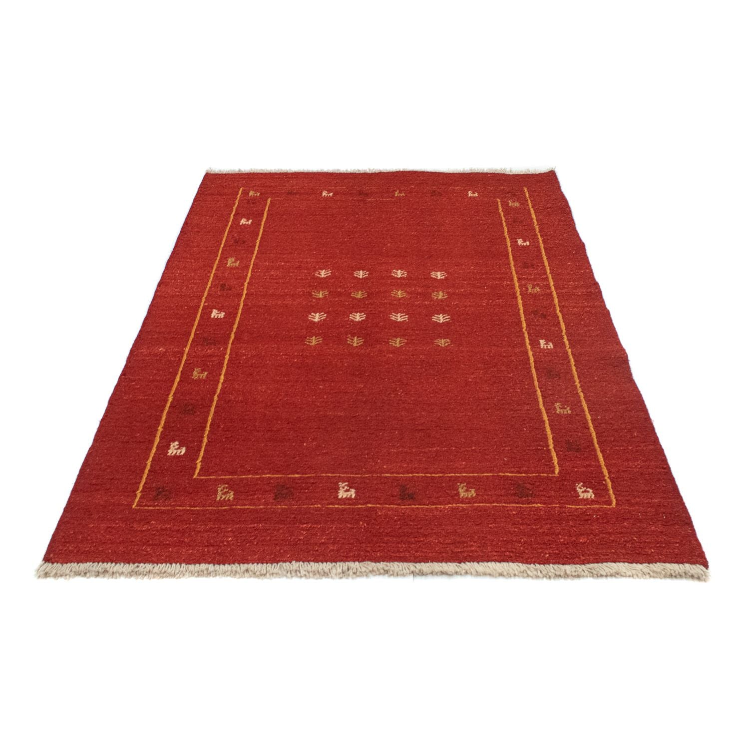 Tapis Gabbeh - Persan - 178 x 120 cm - rouge