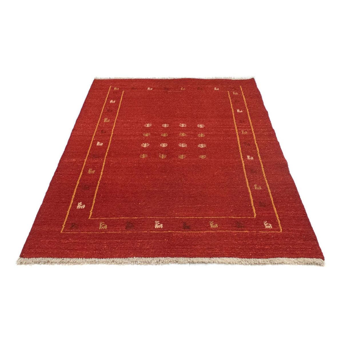 Tapis Gabbeh - Persan - 178 x 120 cm - rouge