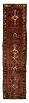 Tapis de couloir Tapis persan - Nomadic - 394 x 93 cm - marron