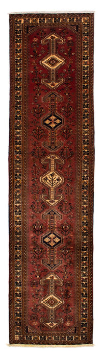 Tapis de couloir Tapis persan - Nomadic - 394 x 93 cm - marron