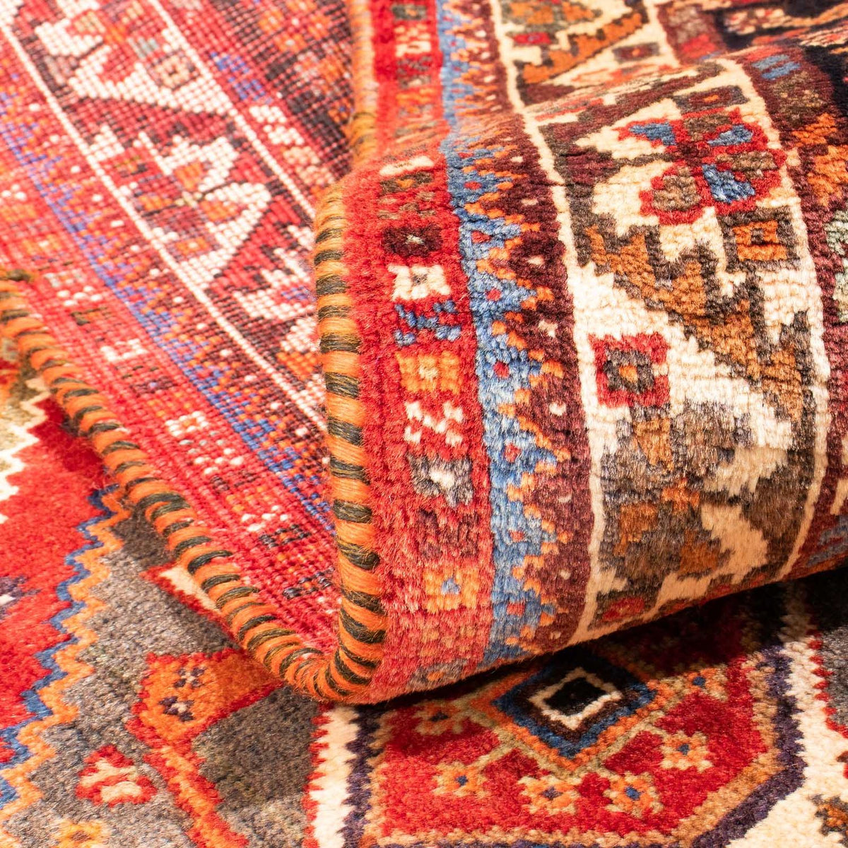 Tapis persan - Nomadic - 155 x 112 cm - rouge