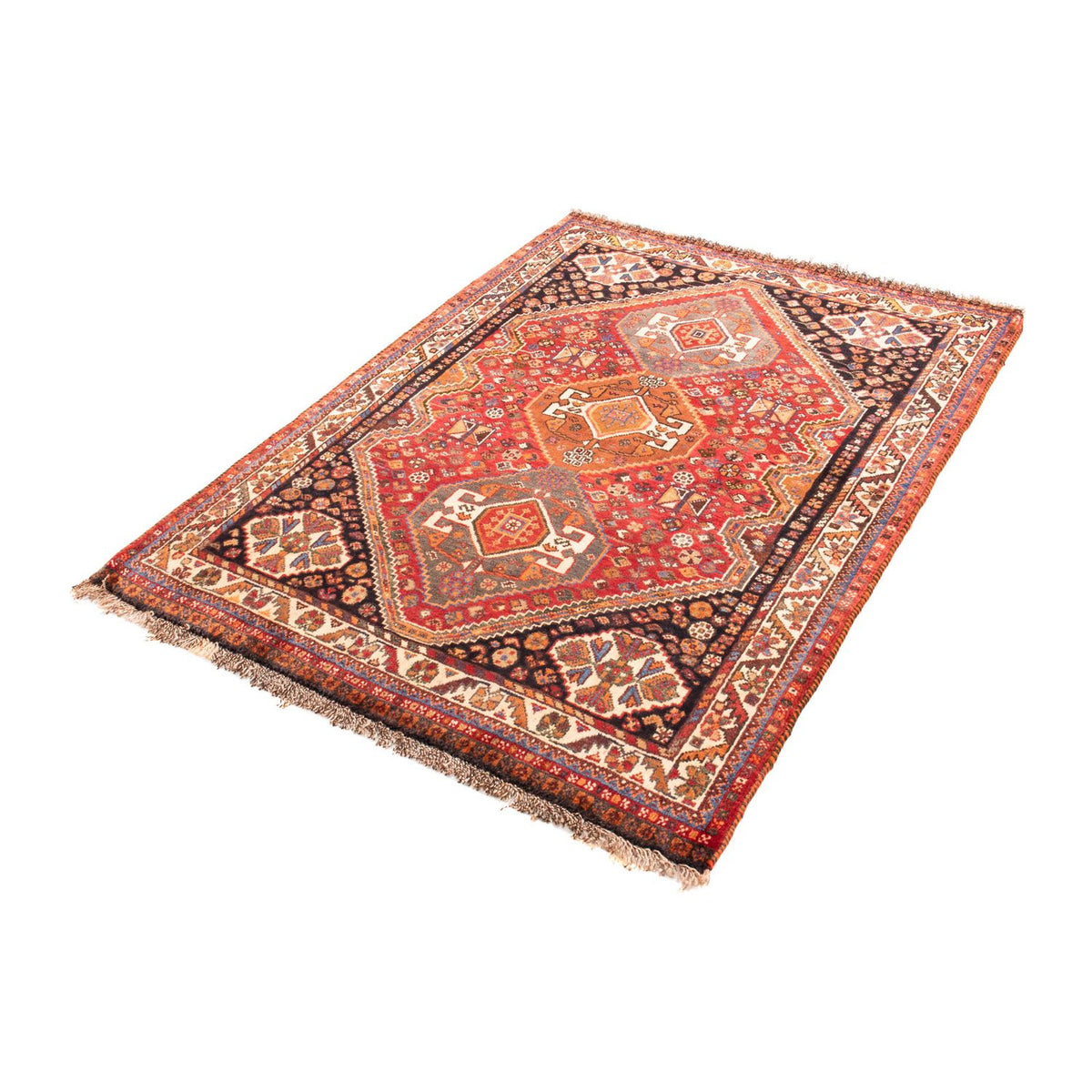 Tapis persan - Nomadic - 155 x 112 cm - rouge