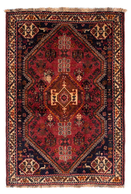 Tapis persan - Nomadic - 155 x 103 cm - rouge foncé