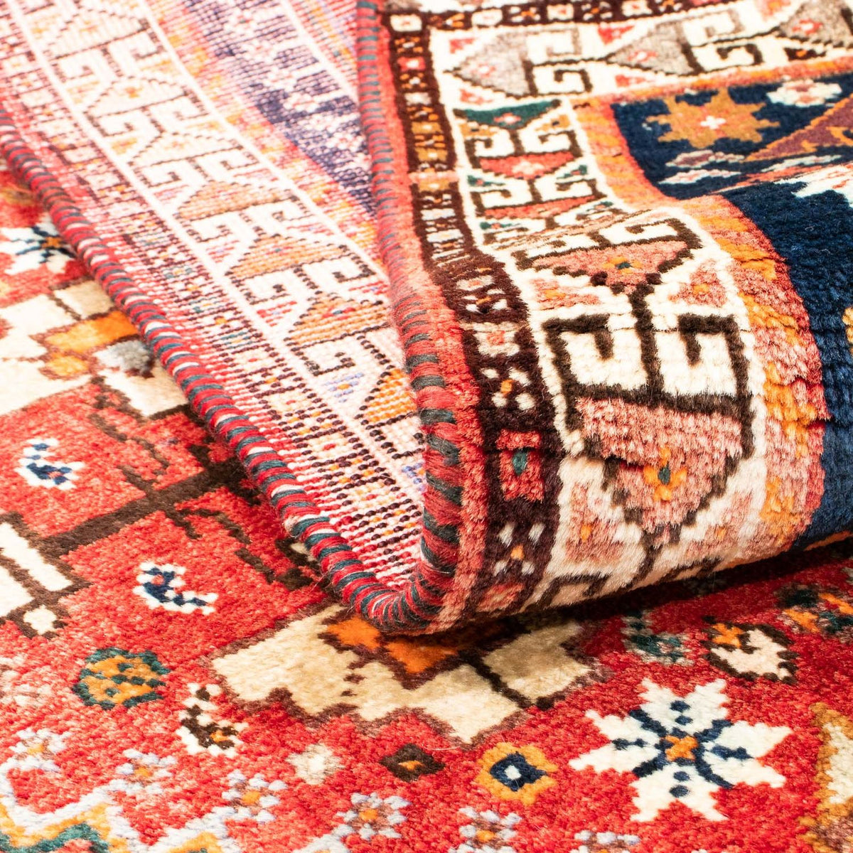 Tapis persan - Nomadic - 154 x 110 cm - rouge