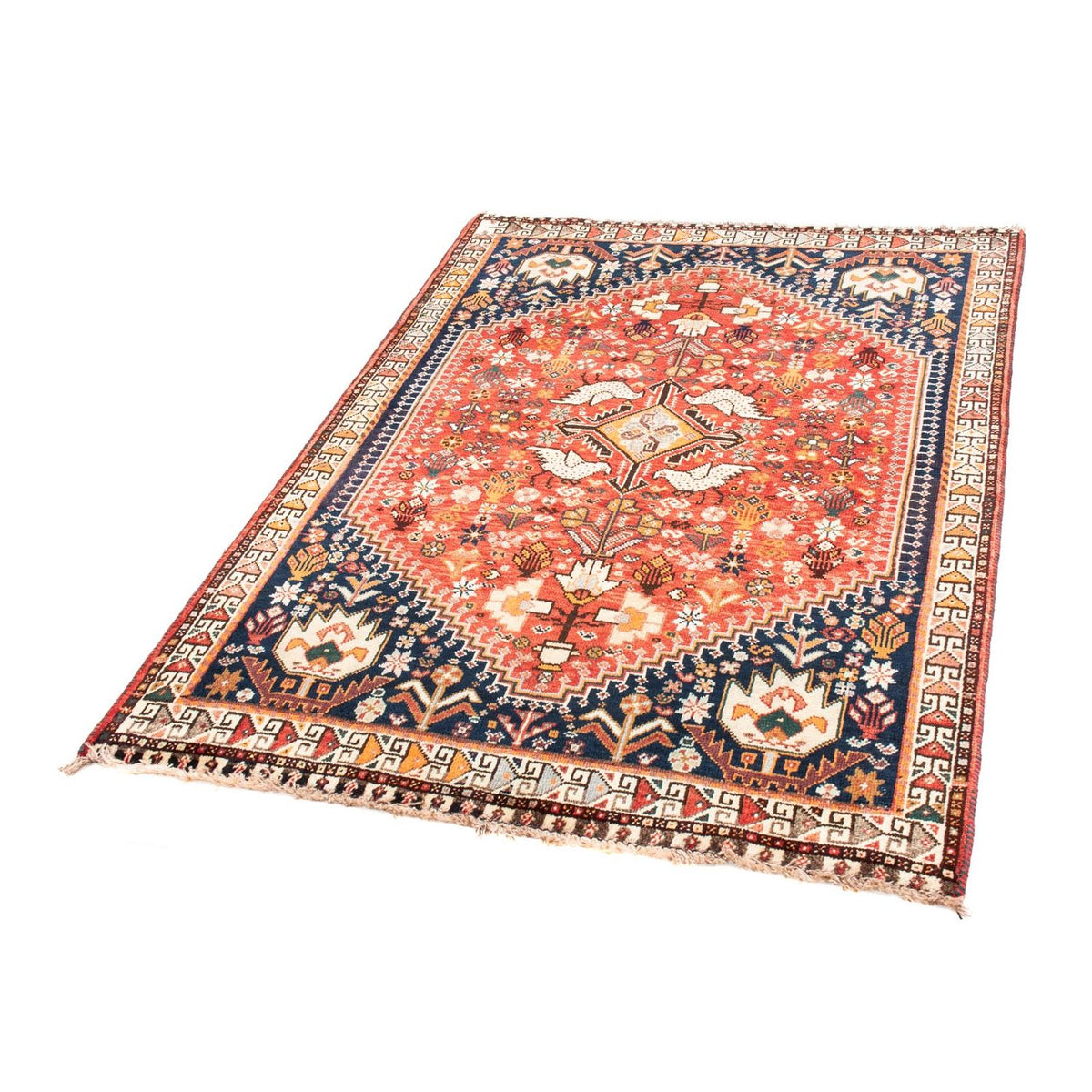 Tapis persan - Nomadic - 154 x 110 cm - rouge