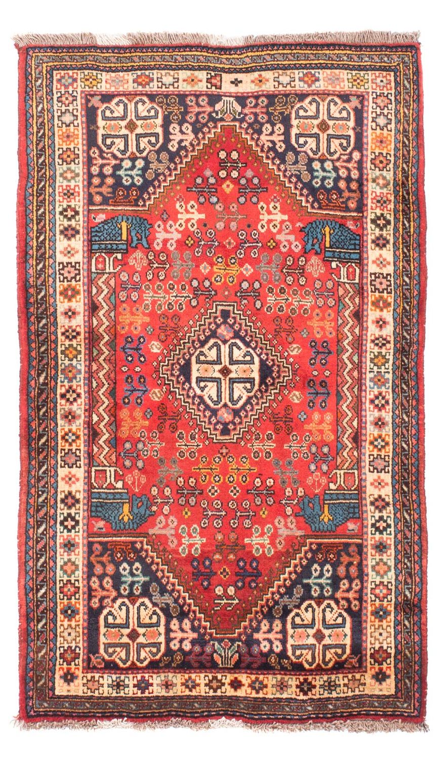 Tapis persan - Nomadic - 175 x 110 cm - rouge foncé