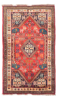 Tapis persan - Nomadic - 175 x 110 cm - rouge foncé