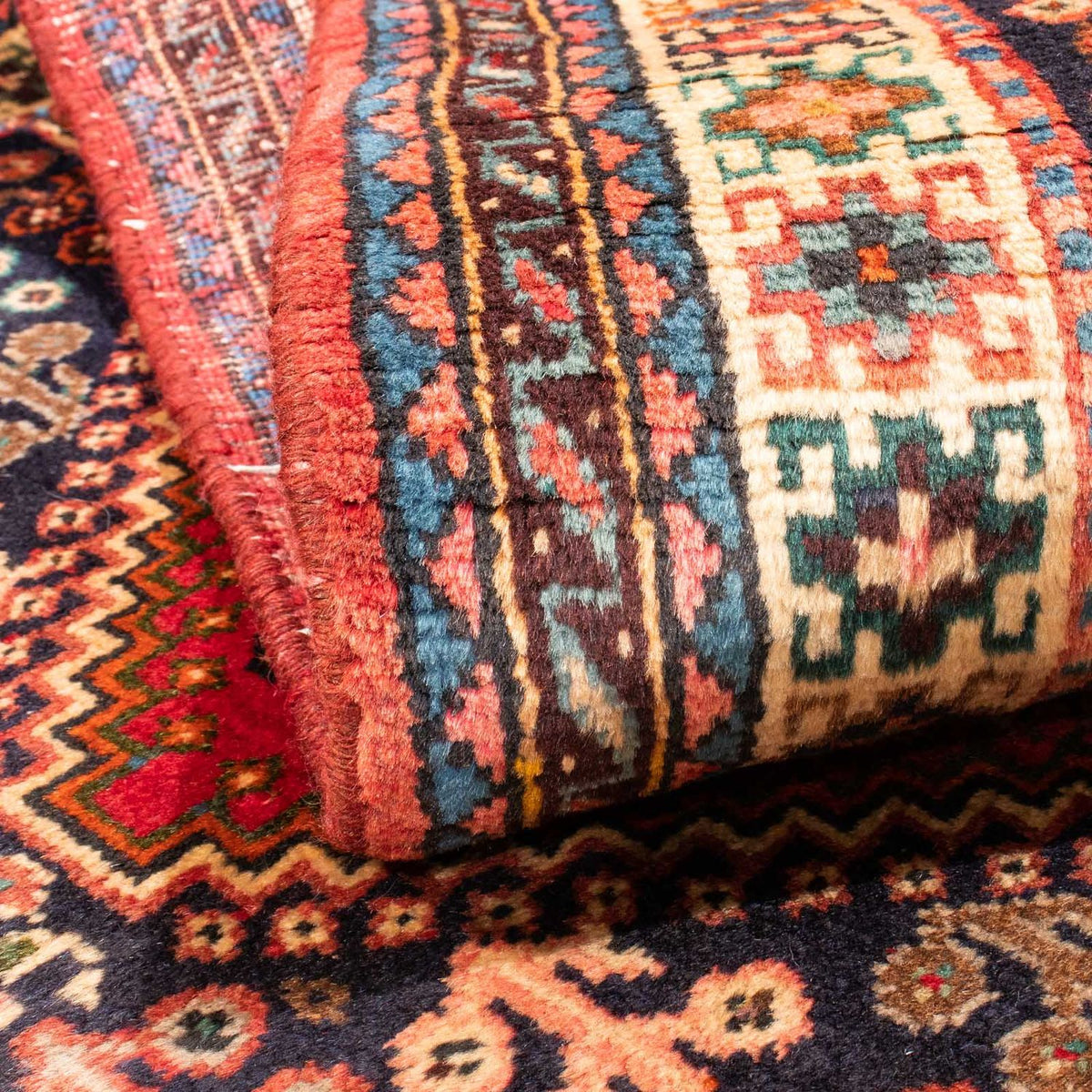 Tapis persan - Nomadic - 175 x 110 cm - rouge foncé