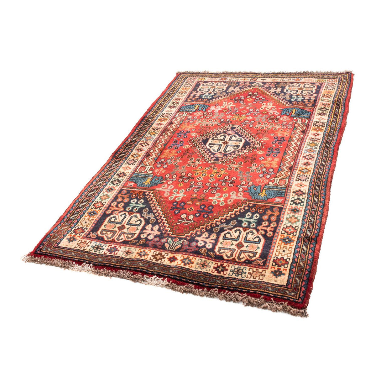 Tapis persan - Nomadic - 175 x 110 cm - rouge foncé