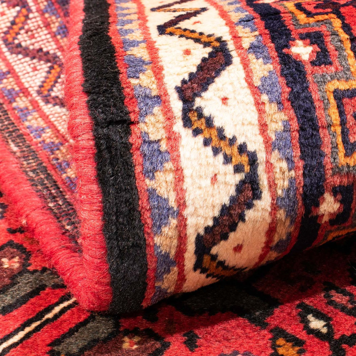 Tapis persan - Nomadic - 153 x 106 cm - rouge foncé