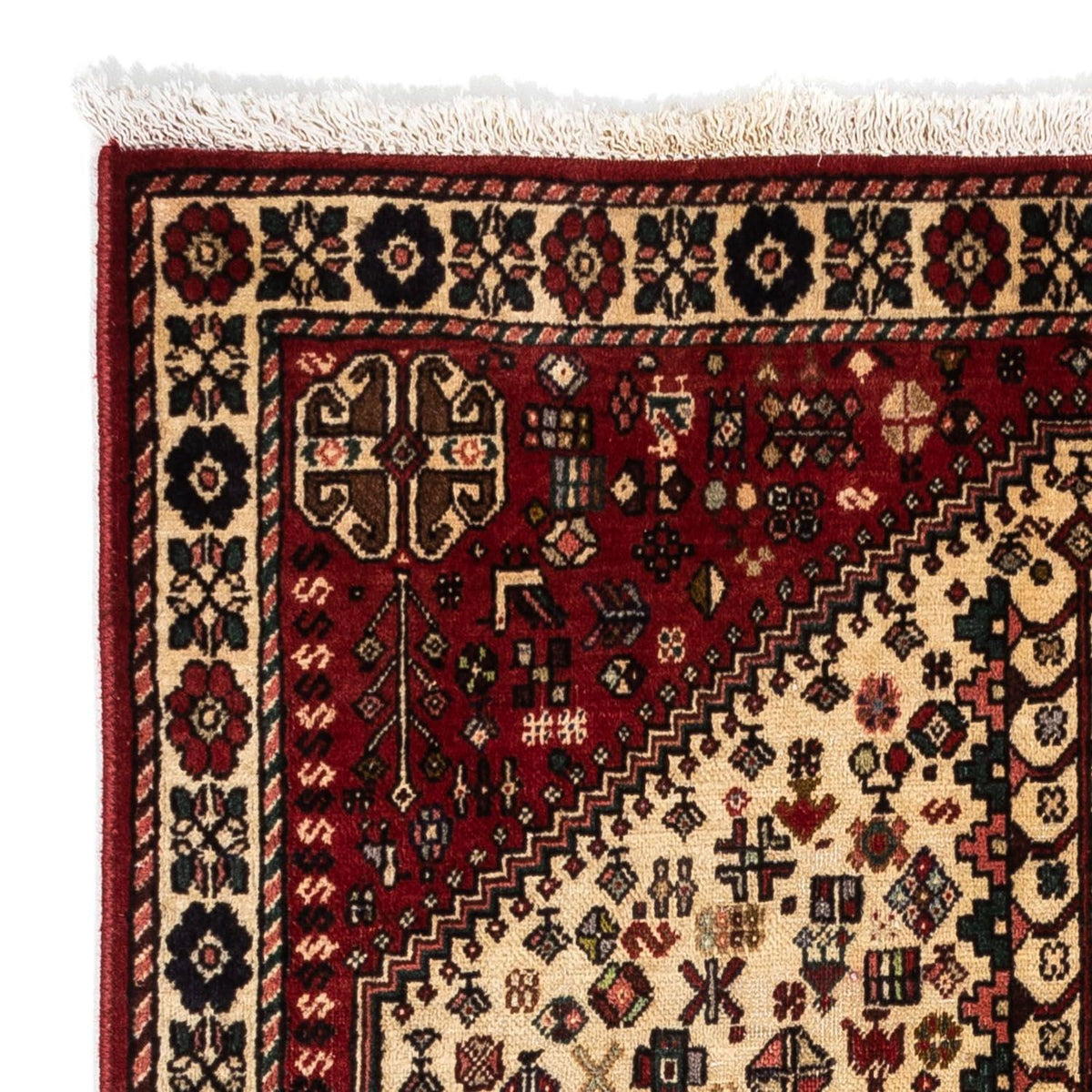 Tapis persan - Nomadic - 153 x 106 cm - beige