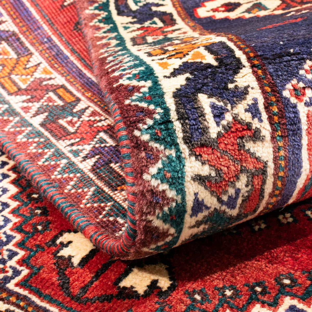 Tapis persan - Nomadic - 145 x 110 cm - rouge foncé