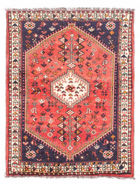 Tapis persan - Nomadic - 144 x 115 cm - rouge clair