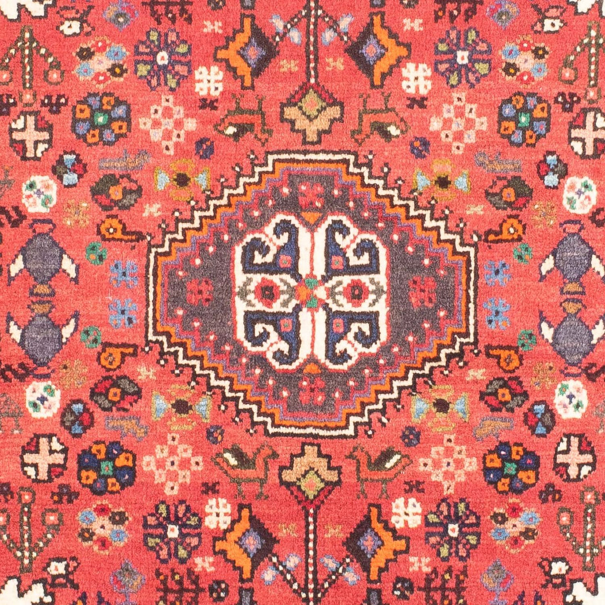 Tapis persan - Nomadic - 148 x 104 cm - rouge clair