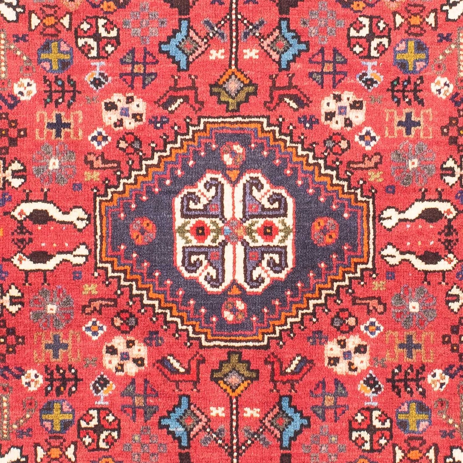 Tapis persan - Nomadic - 144 x 103 cm - rouge