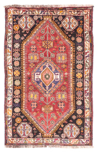 Tapis persan - Nomadic - 150 x 105 cm - rouge foncé