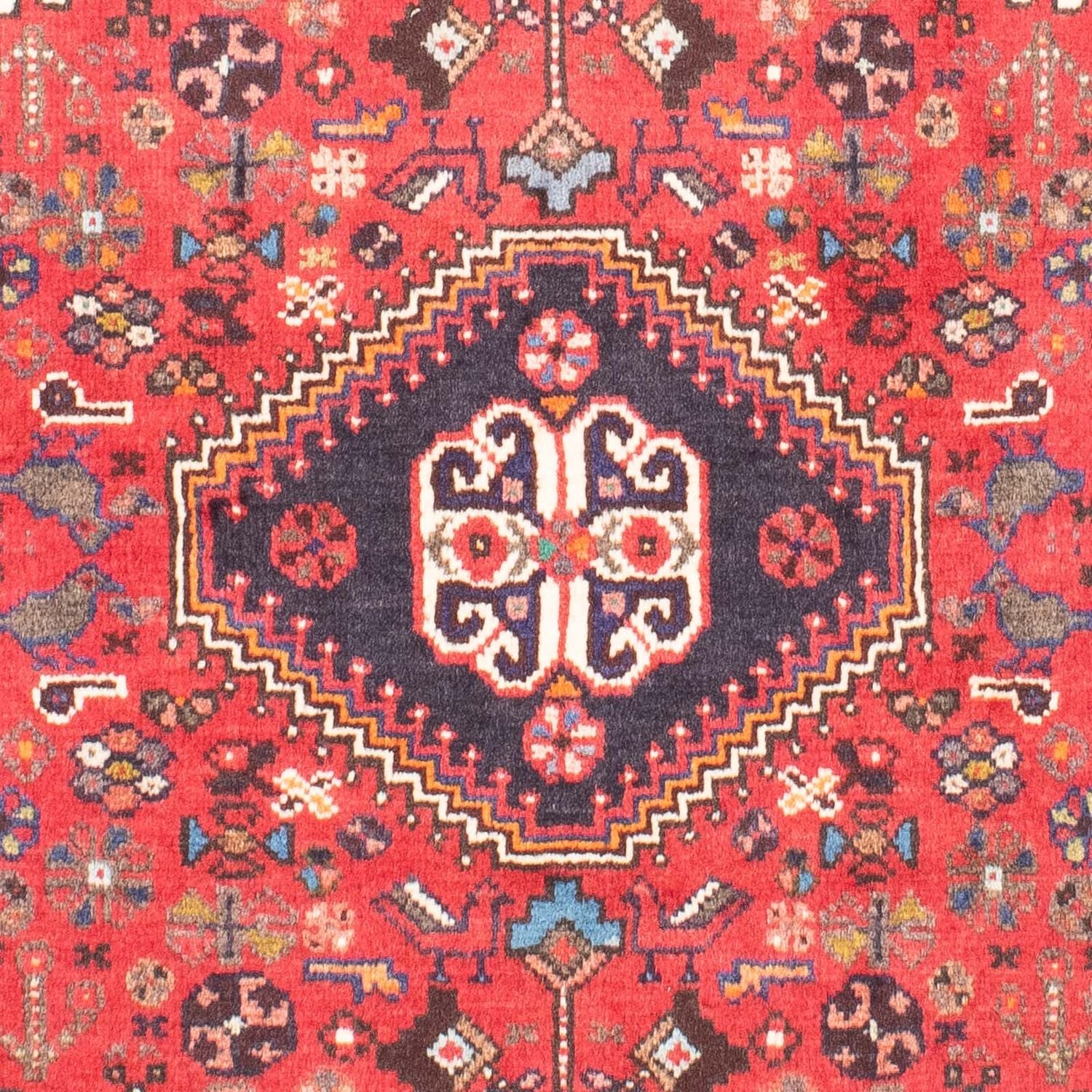 Tapis persan - Nomadic - 143 x 106 cm - rouge