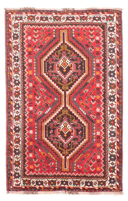 Tapis persan - Nomadic - 158 x 110 cm - rouge foncé