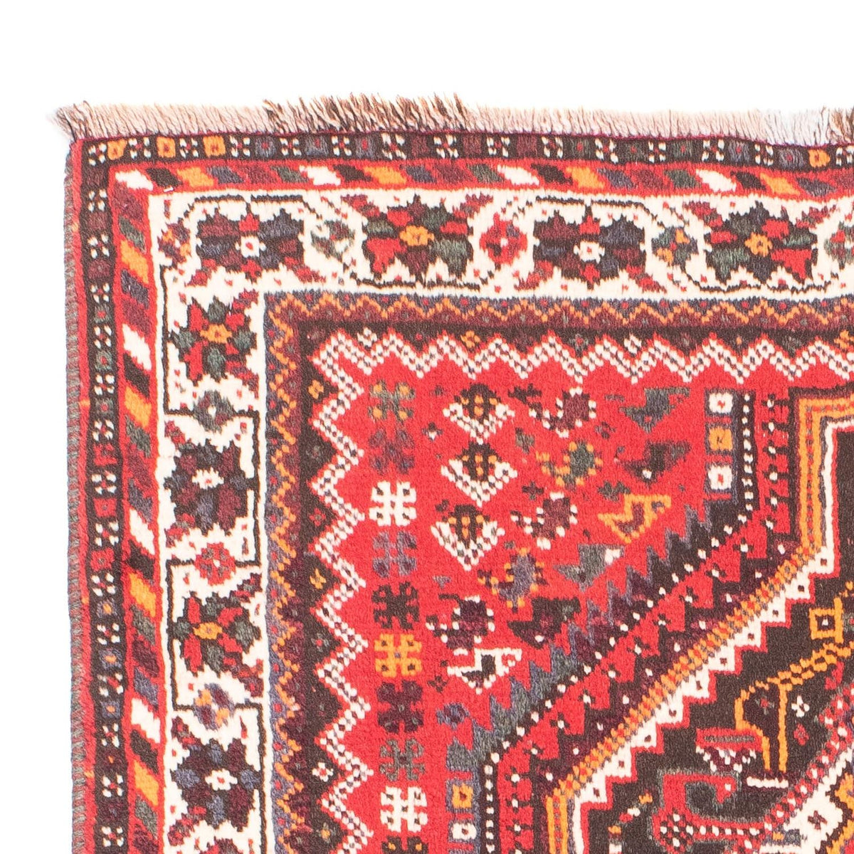 Tapis persan - Nomadic - 158 x 110 cm - rouge foncé