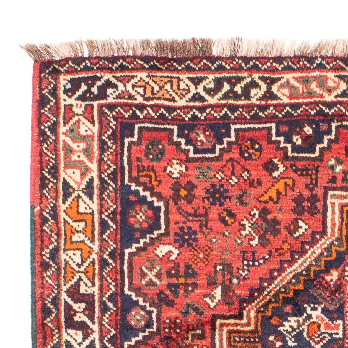 Tapis persan - Nomadic - 187 x 125 cm - rouge foncé