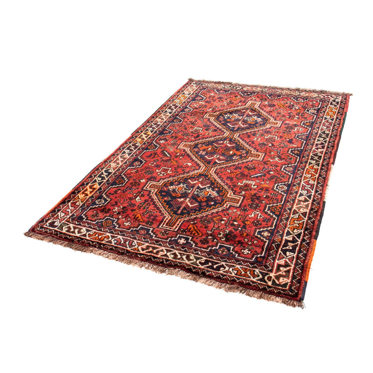 Tapis persan - Nomadic - 187 x 125 cm - rouge foncé