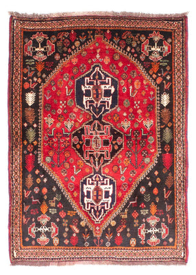 Tapis persan - Nomadic - 174 x 124 cm - rouge foncé