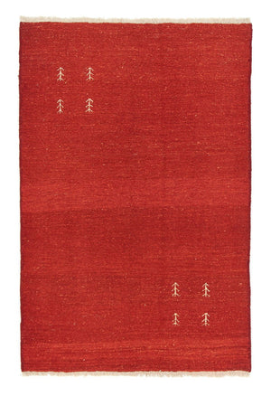 Tapis Gabbeh - Persan - 185 x 121 cm - rouge